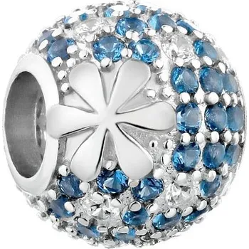 Přívěsek Stříbrný přívěsek Beads se zirkony - květy - AP534-6381