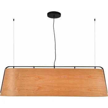 FARO STOOD závěsné svítidlo, černá a dřevo, 5L