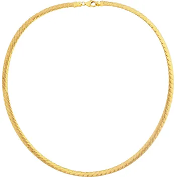 Náhrdelník Zlatý pevný náhrdelník se zapínáním - AP535-0248