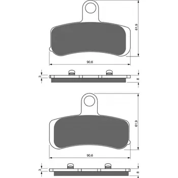 Brzda pro motocykl GOLDFREN Brzdové destičky GOLDFREN 275 S3