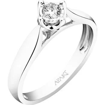 Prsten Prsten z bílého zlata s briliantem - 0,08 ct - ryzost 585 - 110.355