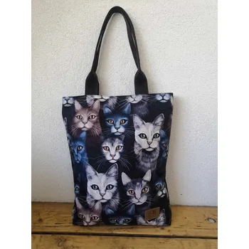 Taška s barevnými kočkami