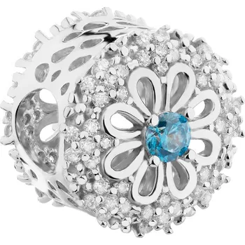 Přívěsek Stříbrný přívěsek Beads se zirkony - květ - AP538-4057