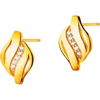 Náušnice Zlaté náušnice se zirkony - AP530-4680