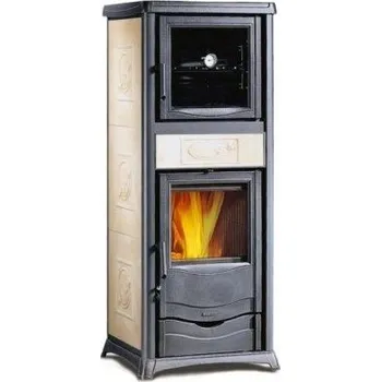 Krbová kamna La Nordica Termorossella Plus Forno D.S.A. 4.0 Panna kachlová kamna s výměníkem