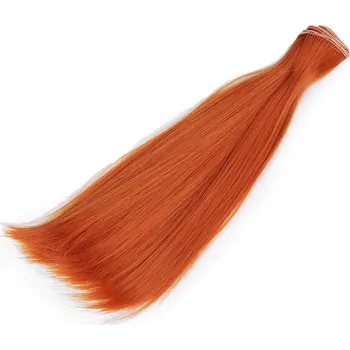 Doplněk pro panenku Paruka / vlasy pro panenky 20 cm, malé, 4 rezavá stř.