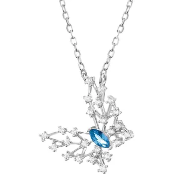 Náhrdelník Stříbrný náhrdelník se zirkony - motýl - AP535-9850