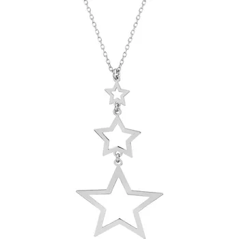 Náhrdelník Stříbrný náhrdelník - hvězdy - AP536-6481