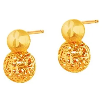 Náušnice Zlaté náušnice - kuličky - AP533-7083