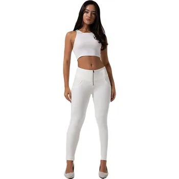 Dámské legíny Royal Wolf Push-Up legíny Melody, White classic Velikost: XL, Varianta: Nízký pas