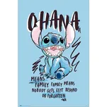 Plakát Disney Lilo & Stitch - Ohana 61 x 91 cm