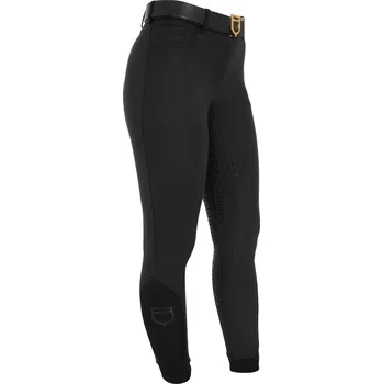 Jezdecké kalhoty EQUESTRO Rajtky Aria Equestro, s gripem, dámské, černé 40