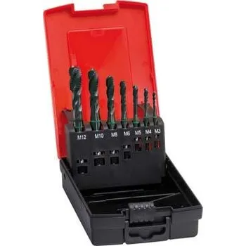 Závitořezný nástroj Sada strojních závitníků din371/376 hss-co5 tin tvar c m3-m12 format