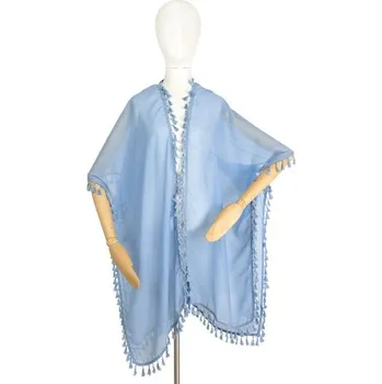 Dámská mikina ArtOfPolo pončo na plavky Pareo Novara Modrá Artofpolo sz23181s8