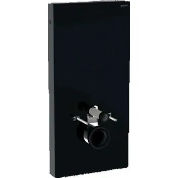WC sada Geberit Monolith - Sanitární modul pro závěsné WC, 101 cm, spodní přívod vody, černá 131.021.SJ.6