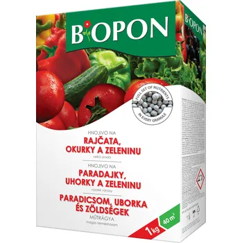 Hnojivo Biopon Rajčata, okurky a zelenina 1 kg