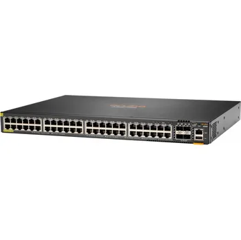 Serverovna HPE Aruba Networking CX 6200F 48G Class-4 PoE 4SFP+ 370W Switch Řízený L3 Gigabit Ethernet (10/100/1000) Podpora napájení po Ethernetu (PoE) 1U