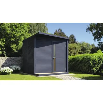 Zahradní domek Dřevěný zahradní domek Bertilo Design Concept 237 x 297 cm antracit