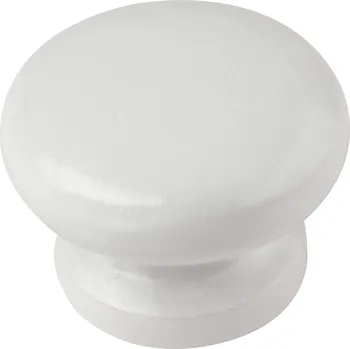Nábytek Walteco Nábytková knopka Lara průměr 39mm, borovice, bílá Množství: 5 ks