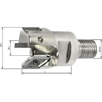 Fréza Fréza se závitem 90° pro hliník z2 vnitř. chl. d32mm pro typ vcgt