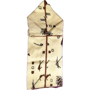 BabičkaOvečková.cz TV pytel / deka Japan z ovčí vlny merino přírodní vzor