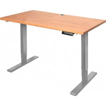 Psací stůl Elektrický rostoucí stůl do dětského pokoje, 115 cm, šedý, buk cink