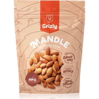Grizly Mandle natural neloupané ořechy natural 250 g