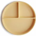 MUSHIE Classic silikonový dělený talíř s přísavkou Daffodil