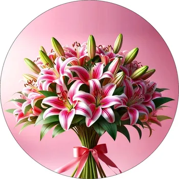 Jedlá dekorace na dort Jedlý papír lilie