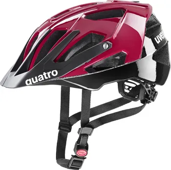 Cyklistická přilba UVEX Quatro Ruby Red/Black 52-57