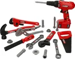 Dětská sada nářadí - AKU šroubovák, kladivo, pila, klíče, 19 dílů v přepravce - KS TOOLS
