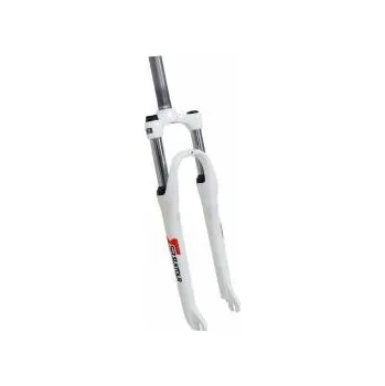 Vidlice na kolo SR SUNTOUR 26" M3030 Barva: bílá, Brzda: Disc, Osa: 9x100mm RU, Sloupek: 1-1/8" 28,6mm, Zdvih: 75 mm vidlice MTB