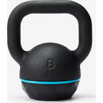 CORENGTH Kettlebell s gumovou základnou 8 kg 8kg MODRÁ|ČERNÁ