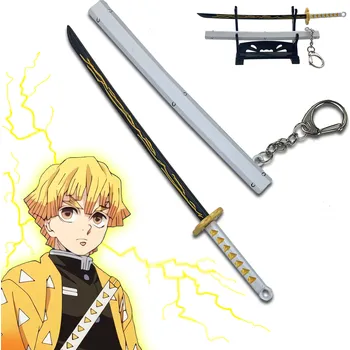 AF Nichirin přívěšek "ZENITSU AGATSUMA SMALL" se stojánkem- Demon Slayer