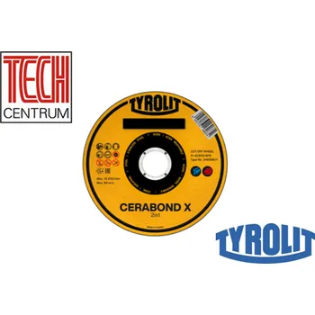 Brusný kotouč TYROLIT Kotouč brousící flex T27 230x4x22,2 OCEL 2v1 CA24QB80 CERABOND X 34401852 (5ks) PREMIUM - 1 ks/ 431,33 Kč
