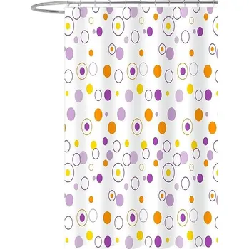 Sprchový závěs DuraHome Závěs koupelnový 180 × 200 cm PES, vzorovaný_CY-213884