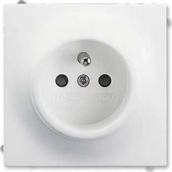 Elektrická zásuvka ABB 5519B-A02357774 Zásuvka jednonásobná s ochr. kolíkem a clonkami, bezšroub. svorky 14-Impuls