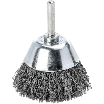 Plochý kartáč se stopkou ocelový drát, vlnitý 50x0,3 mm lessmann 435162