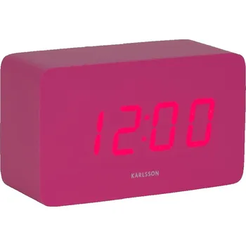 Budík Designové LED hodiny s budíkem 5983BP Karlsson 10cm