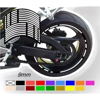 samolepka Proužky na ráfky motocyklu barva bílá (Přerušované proužky na ráfky)