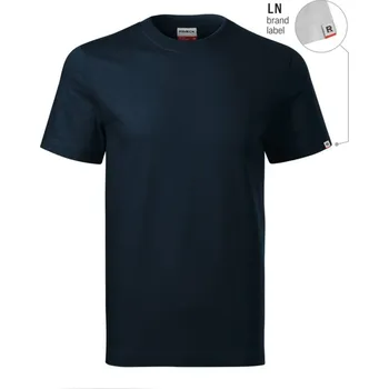 Pánské tričko RIMECK Tričko Recall R07, krátký rukáv, unisex MAL-R07LN16 XL Modrá námořní (s labelem)
