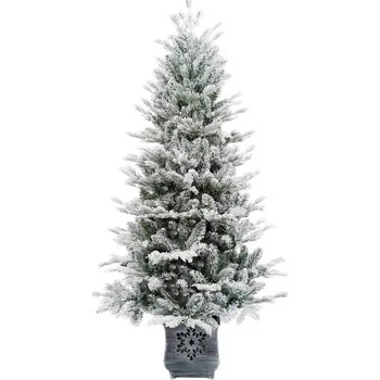 Vánoční stromek Umělý vánoční stromeček 3D Smrk Arktický v květináči 120cm