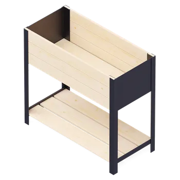 Truhlík Truhlík Modernbox, dřevo, kov, přírodní, černá, 78 × 36 × 72 cm RMO-0780X0360X720