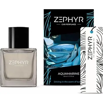 Vůně do auta Zephyr parfém do auta 50 ml AQUAMARINE