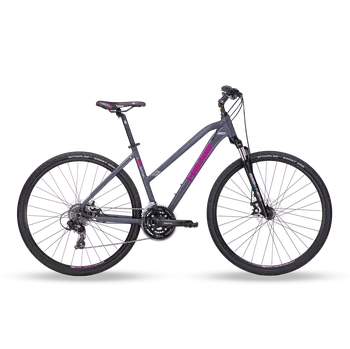 Horské kolo Dámské krosové kolo Head I-Peak 1.0 JOY, grey matt/pink Velikost rámu: 46cm
