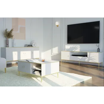 Obývací stěna ARTBm Obývací stěna PETRA | bílá