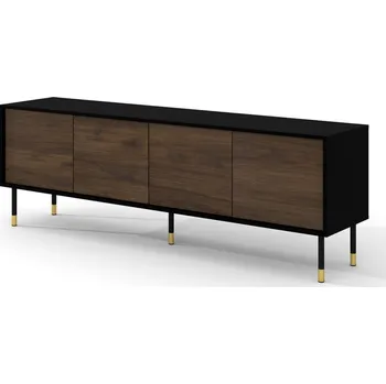 Televizní stolek ARTBm Tv stolek SHERWOOD | černý mat/dub catania