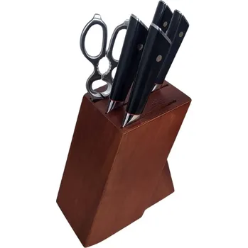 Kuchyňský nůž Swityf SWITYF® dárkový set 4 damaškových nožů LKD s nůžkami a stojanem