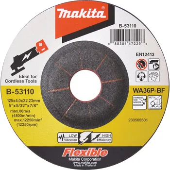 Příslušenství k nářadí Makita B-53110 kotouč brusný pružný 125x4x22.23mm