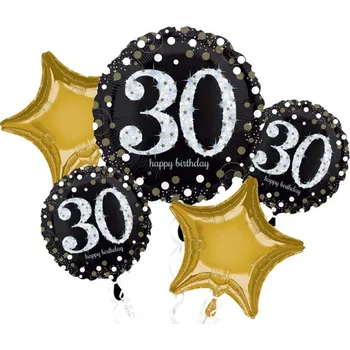Balónek 30. narozeniny balónky sada 5 ks Amscan 3214301